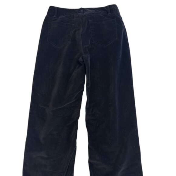 LL Bean Pants Womens Size 8 Black Soft Velvet Outdoors Thick Favorite Fit - Picture 3 of 10